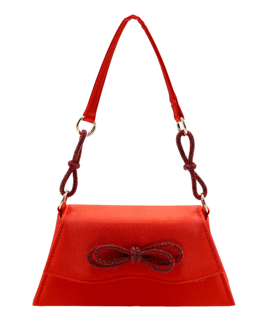 Rhinestone Bow Evening Bag view