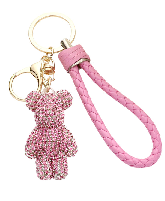 Crystal Bear Keychain/Bag Charm view