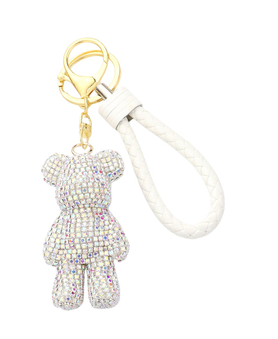 Crystal Bear Keychain/Bag Charm view