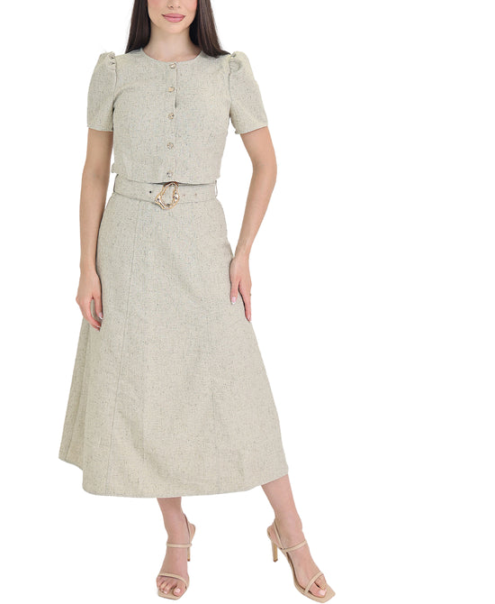 Puff Sleeve Top & Skirt - 2 Pc Set view 