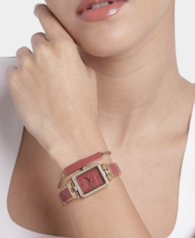 2 Pc Rectangle Watch w/ Bracelet image 2