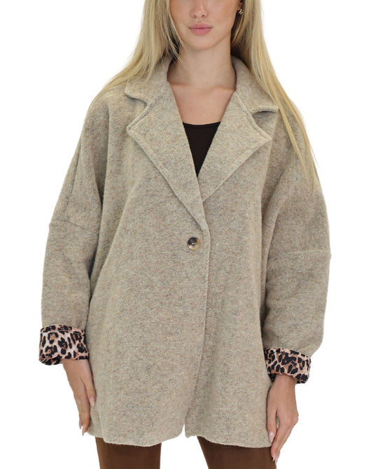 Wool Blend Jacket w/ Star Back view