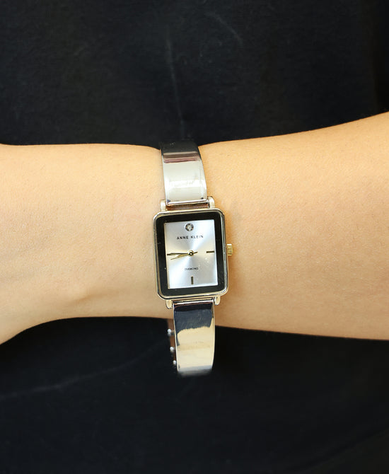 Genuine Diamond Rectangle Watch view 