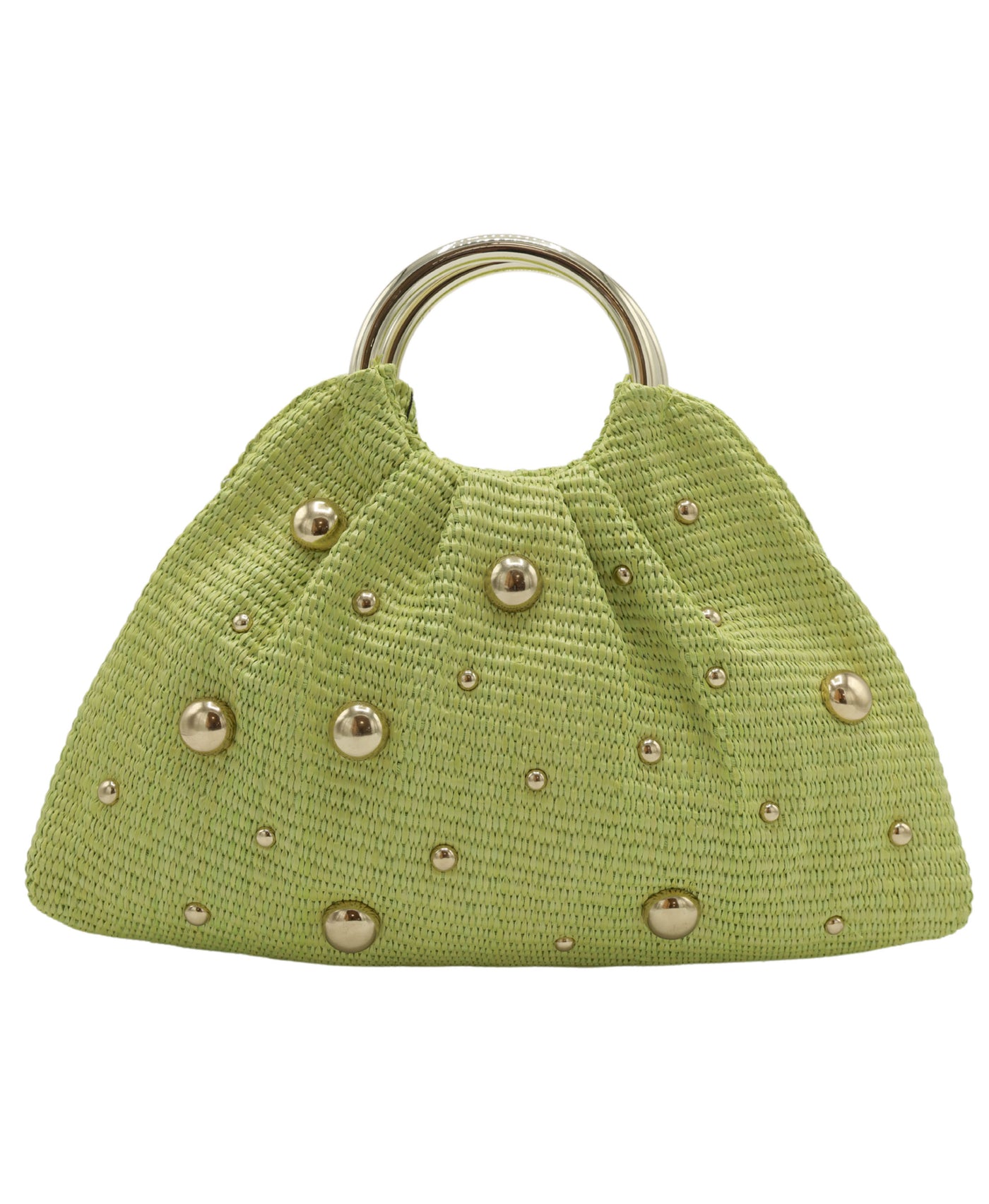 Woven Handbag w/ Studs view 1
