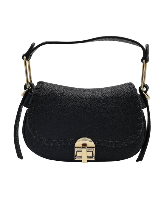 Faux Leather Shoulder Bag view