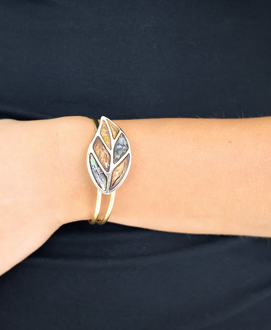 Leaf Cuff Bracelet view