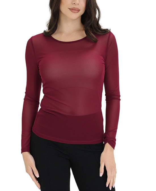 Sheer Mesh Top view