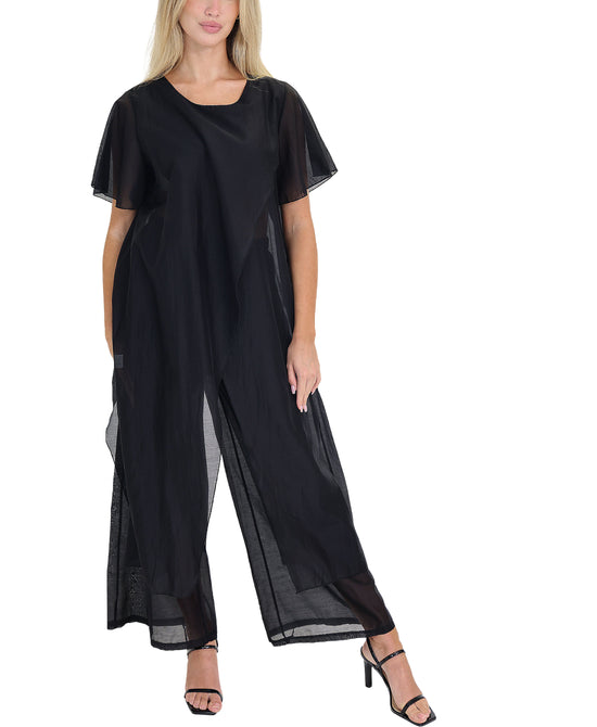 Envelope Hi-Lo Top & Pants Set- 2 Pc Set view