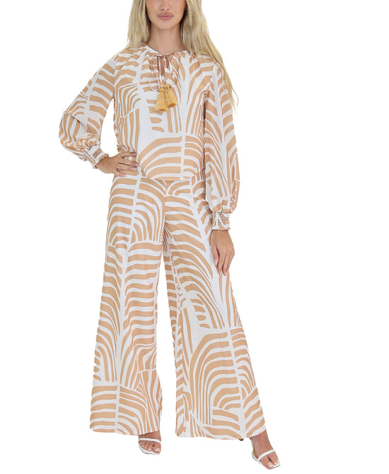 Printed Top & Pant Set - 2 Pc Set view 