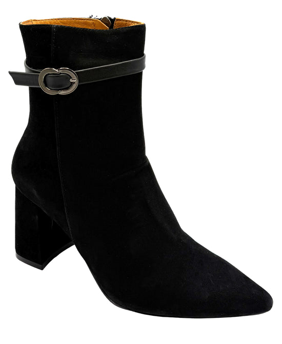 Suede Buckle Bootie view