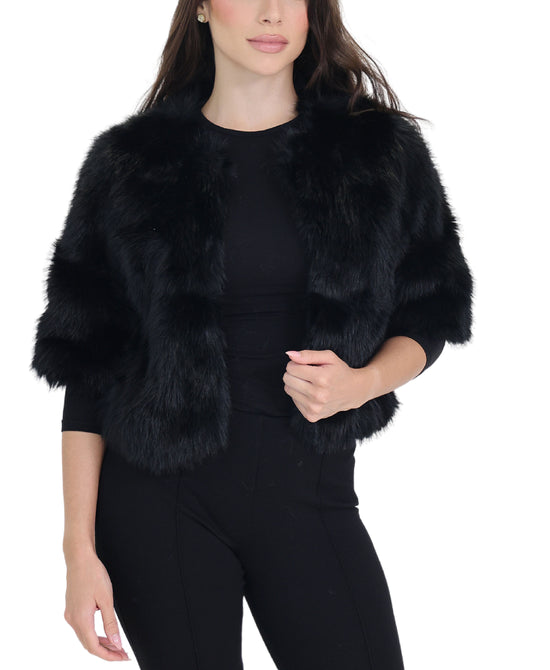 Faux Fur Crop Jacket view