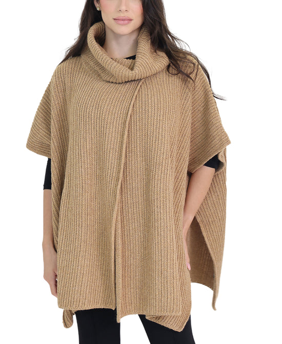 Ribbed Poncho view