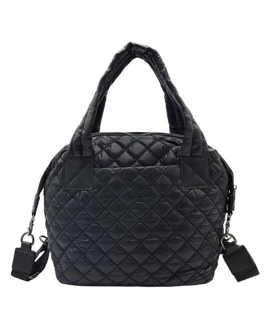 Quilted Puffer Tote Bag view