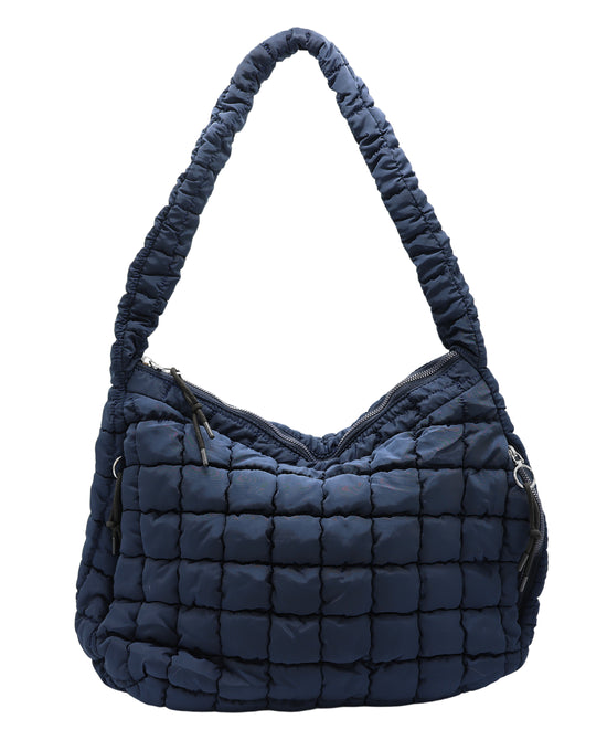 Quilted Puffer Crossbody Hobo Bag view