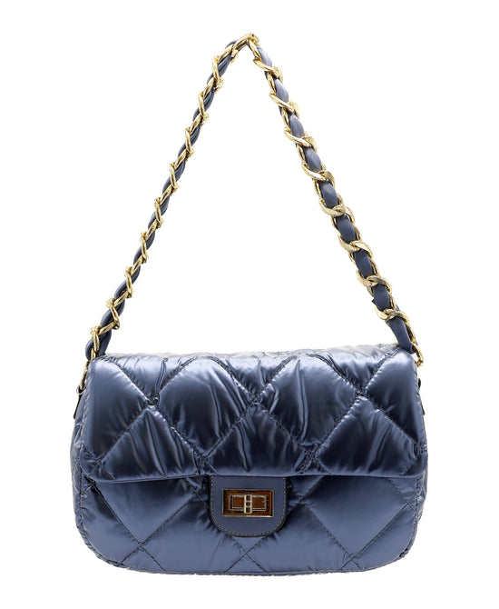 Quilted Puffer Shoulder Bag view