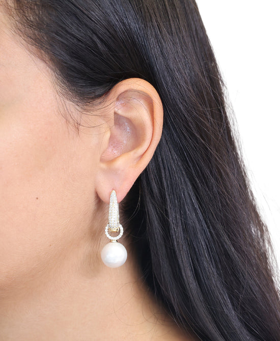 Faux Pearl Drop Earrings view