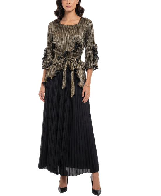 Plisse Blouse & Skirt Set- 2 Pc Set view
