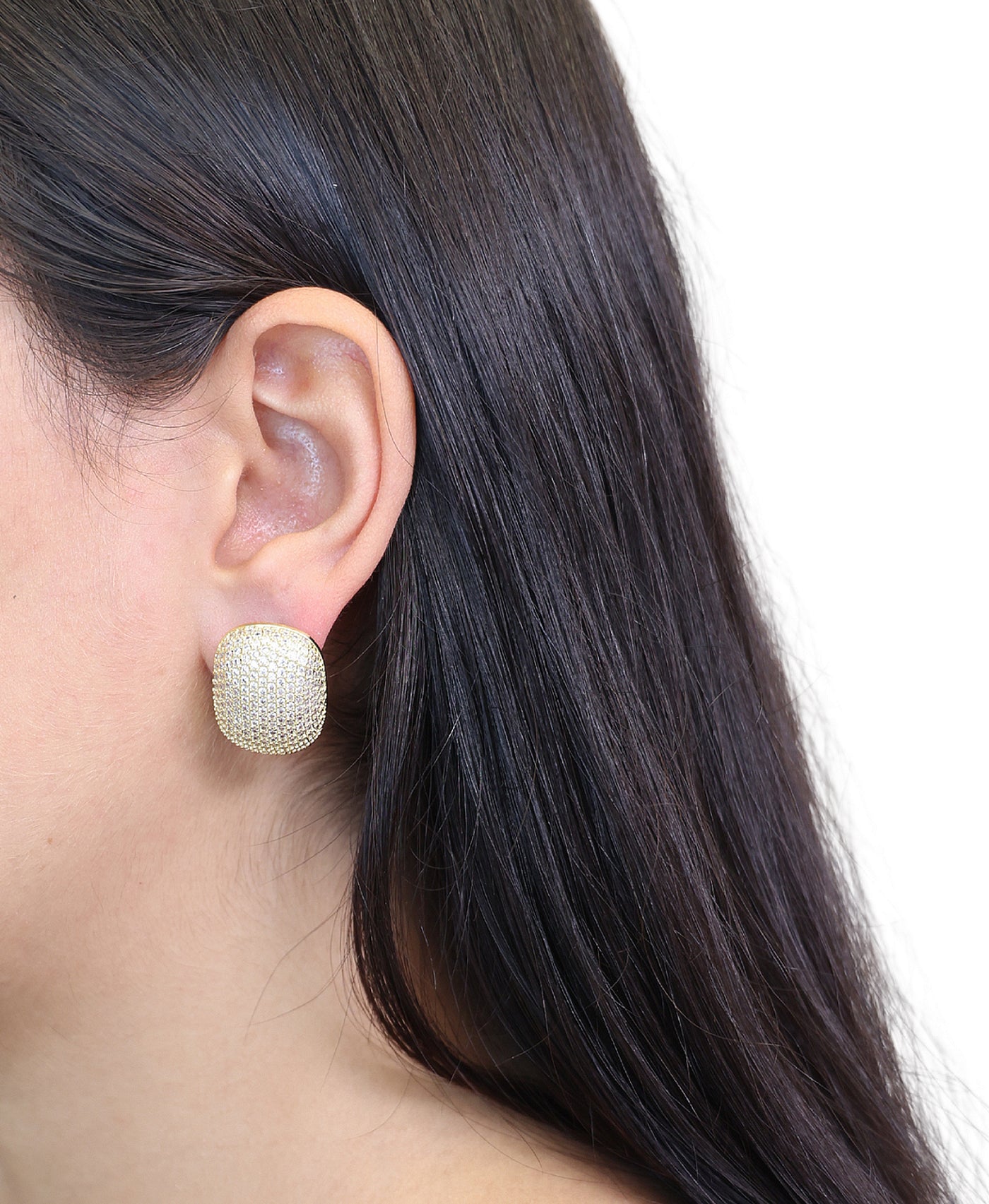 Curved Rectangle Earrings view 1