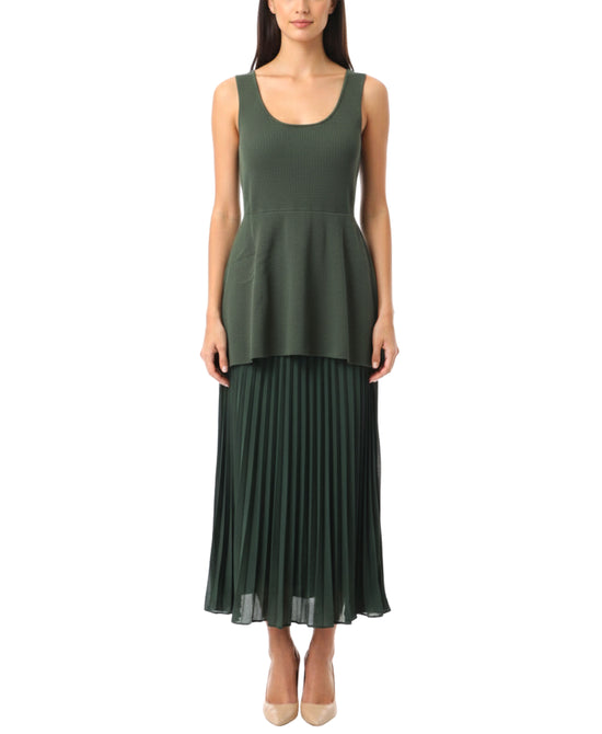 Knit & Chiffon Combo Dress view