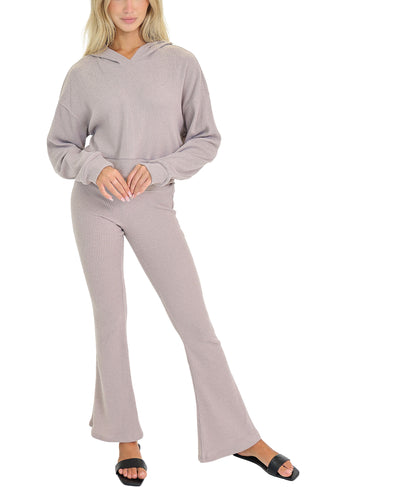 Ribbed Knit Hoodie image 2