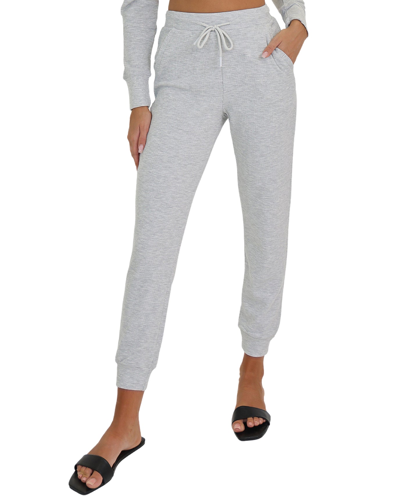 Waffle Knit Joggers view 1