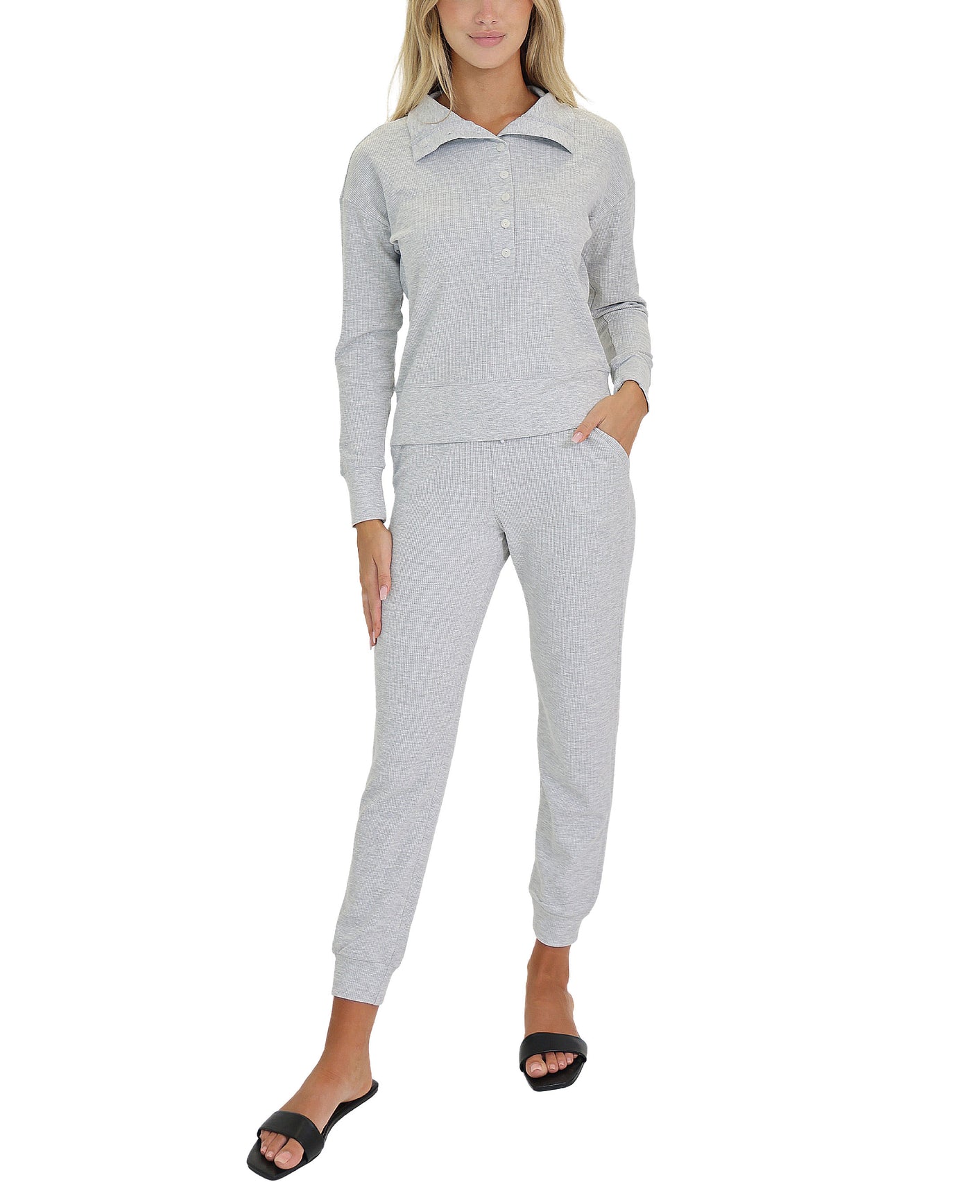Waffle Knit Joggers view 2