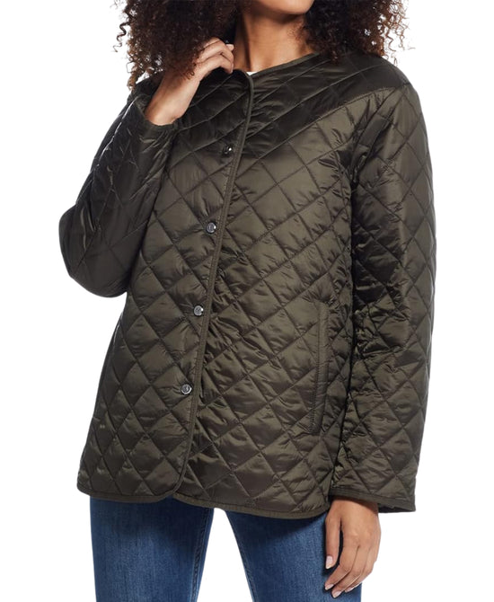 Diamond Quilted Barn Jacket view