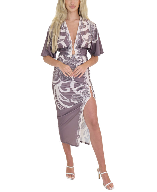 Printed Blouse & Skirt Set - 2 Pc Set view 