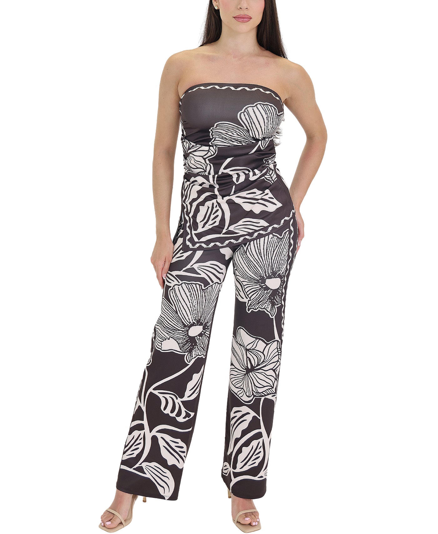 Printed Blouse & Pant Set - 2 Pc Set view 1