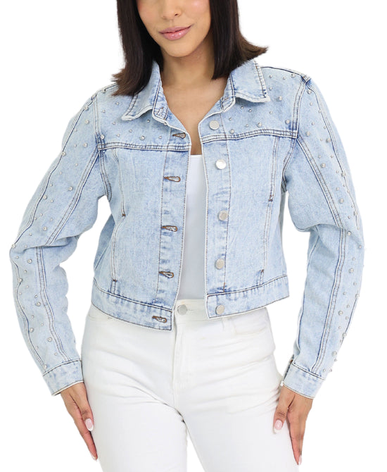 Denim Jacket w/ Studs view