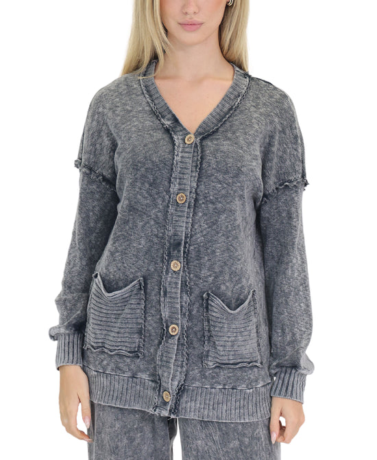 Mineral Wash Cardigan view