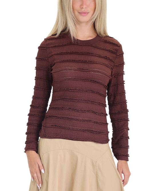 Tiered Ruffle Top view