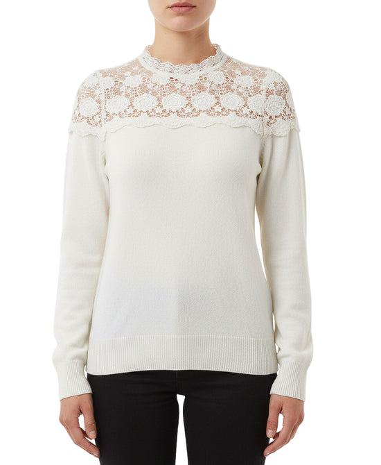 Sweater w/ Lace Trim view 