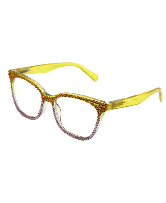 Genuine Crystal Cat Eye Readers view 