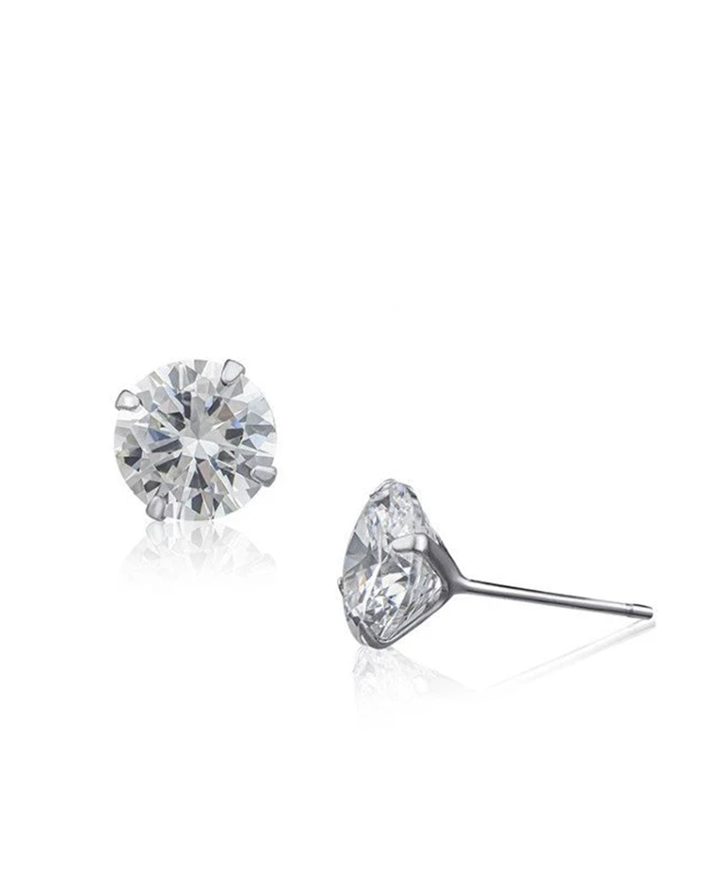 Sterling Silver Stud Earrings view 1