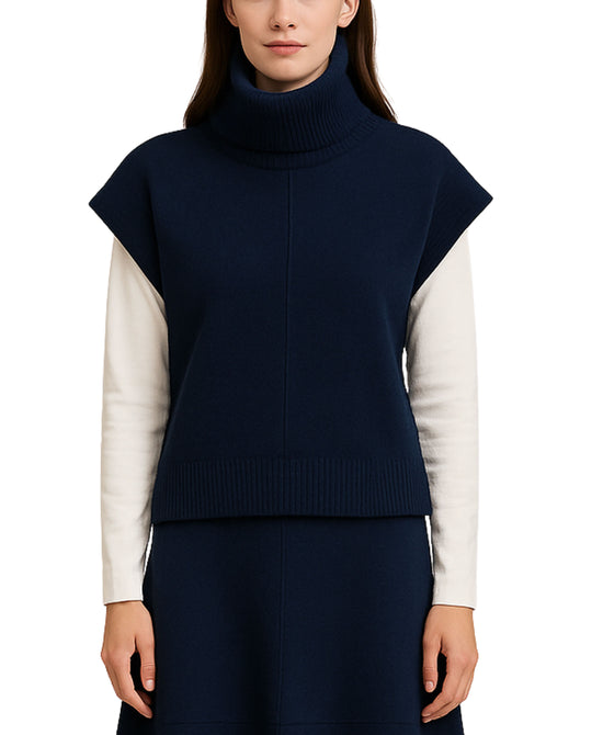 Turtleneck Sweater Vest view