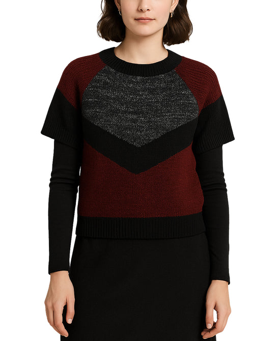 Colorblock Sweater Vest view 