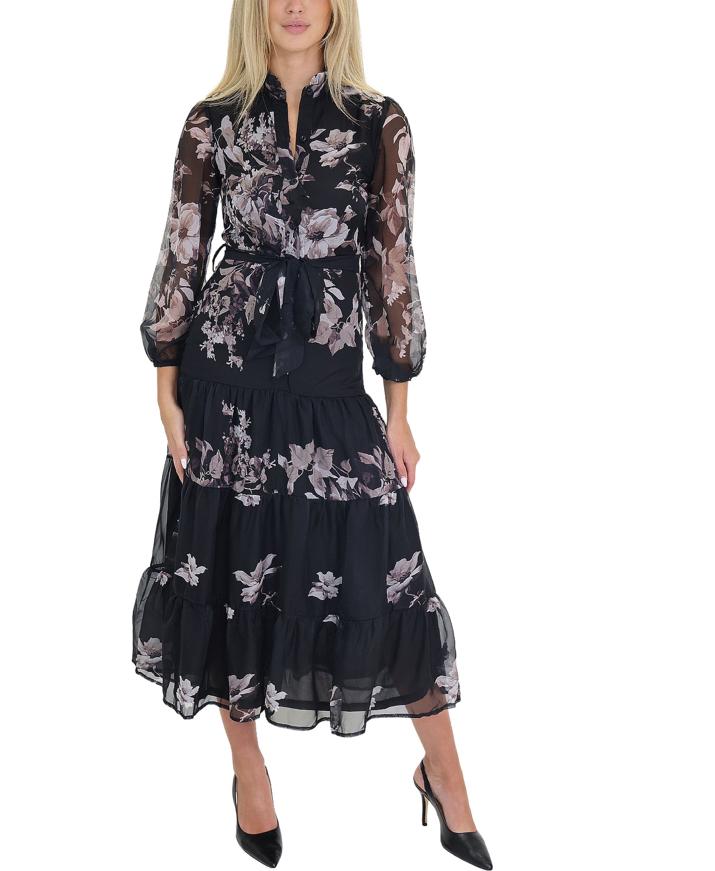 Floral Midi Dress view 1