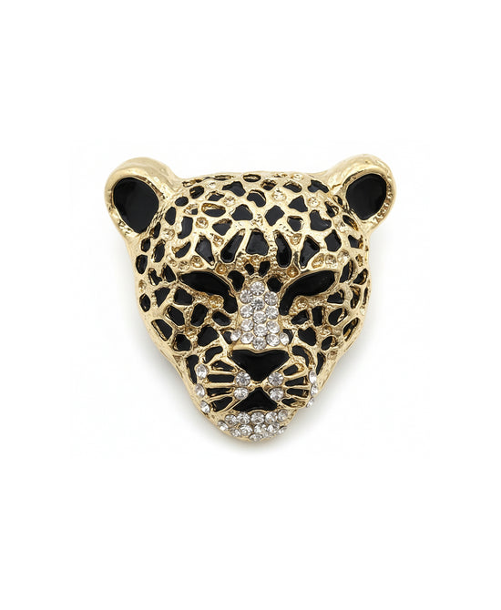 Leopard Brooch view