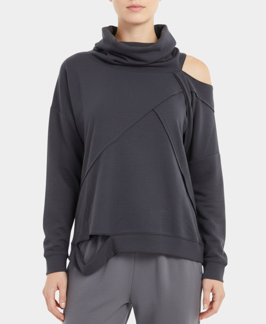 Modal Cold Shoulder Top view