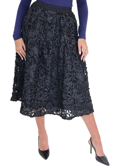 Rosette Midi Skirt view