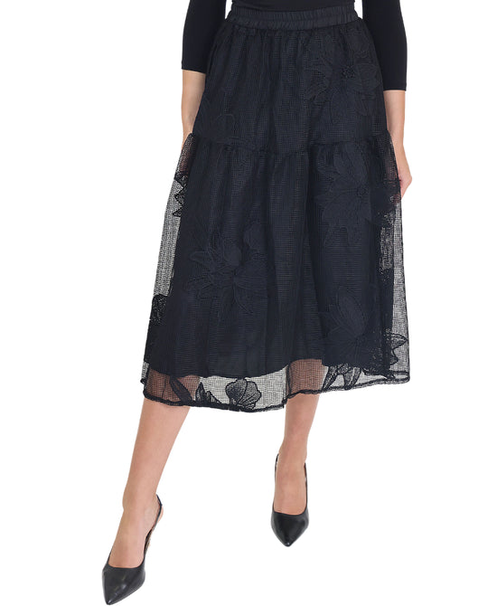 Mesh Net Midi Skirt view