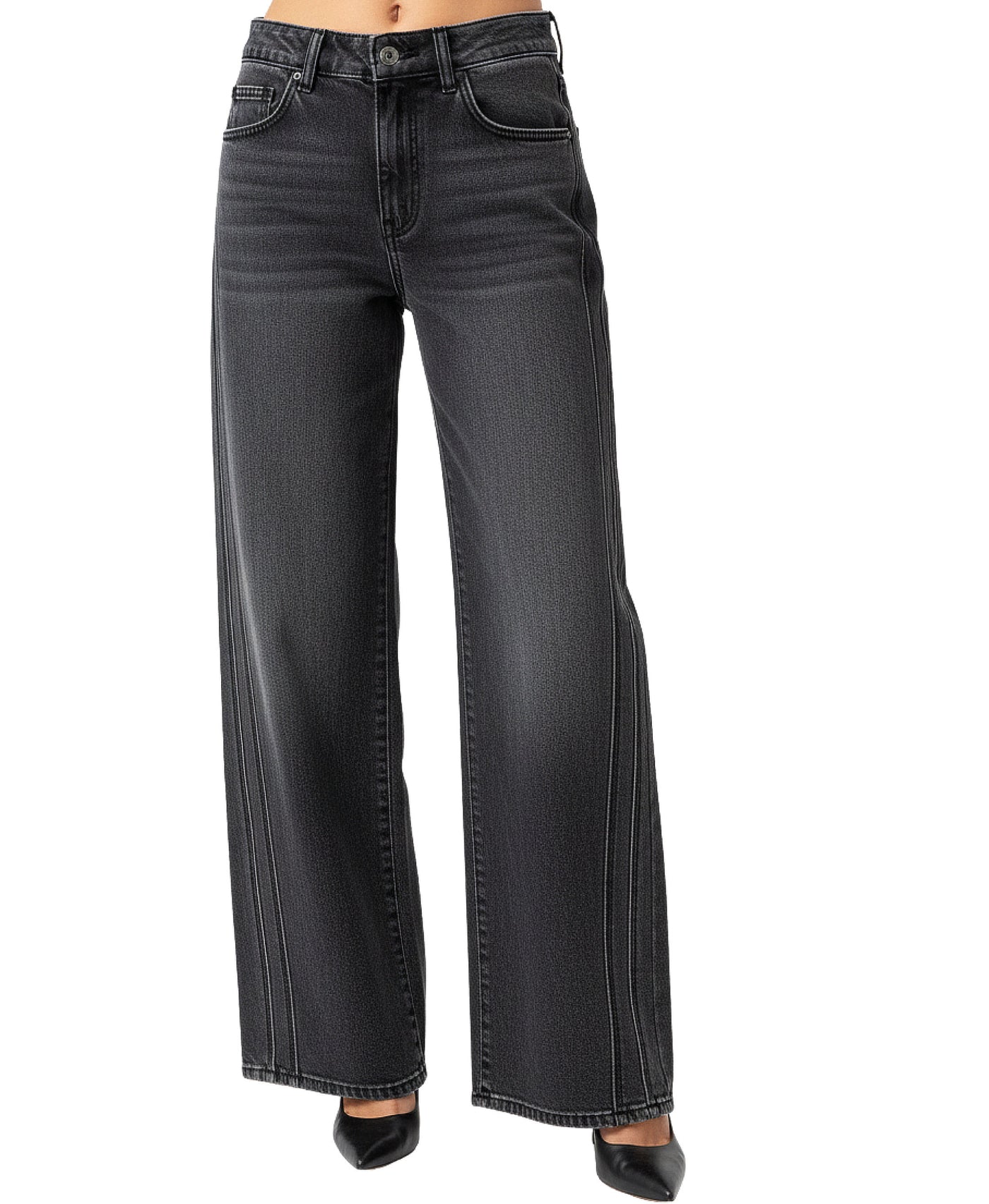Jeans w/ Crystal Stripes view 1