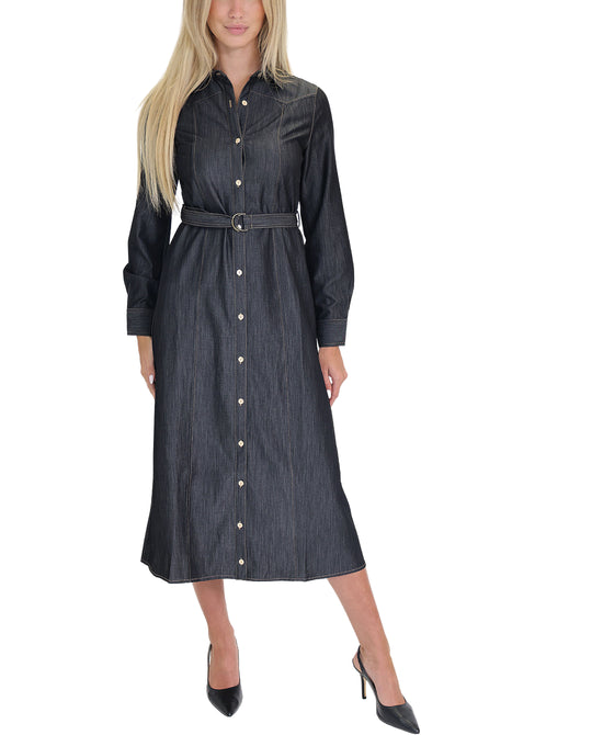 Denim Midi Dress view 