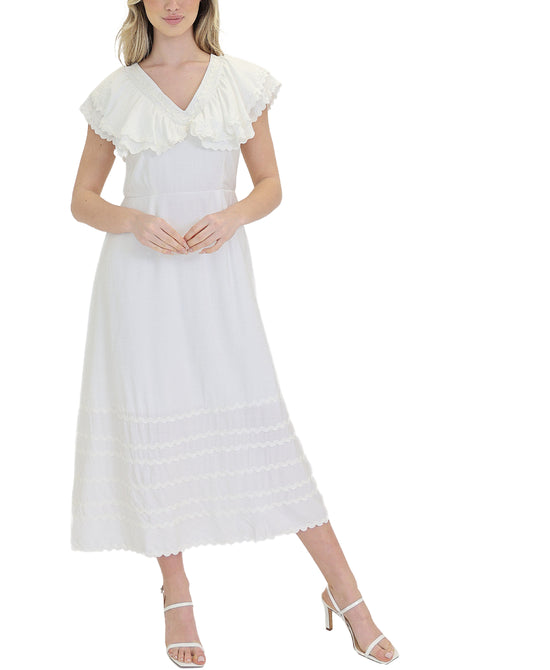 Ruffle Dress w/ Ric Rack Trim view 