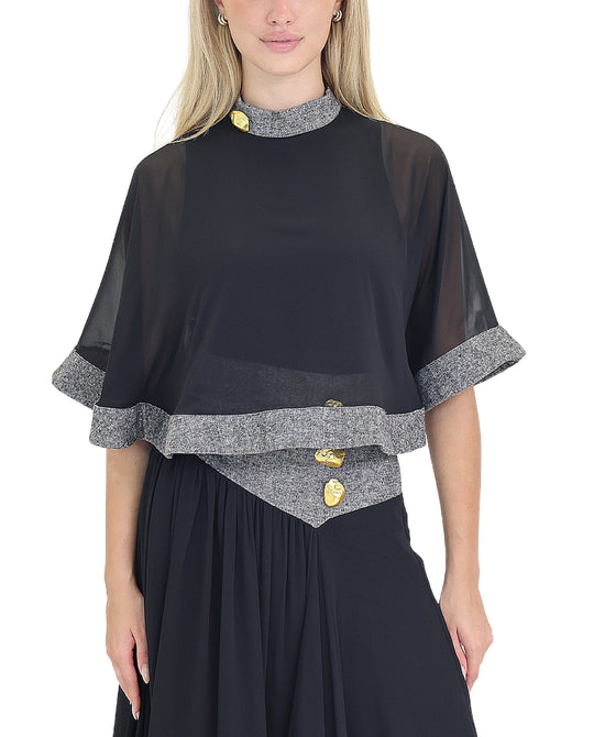 Cape w/ Underlay Top view