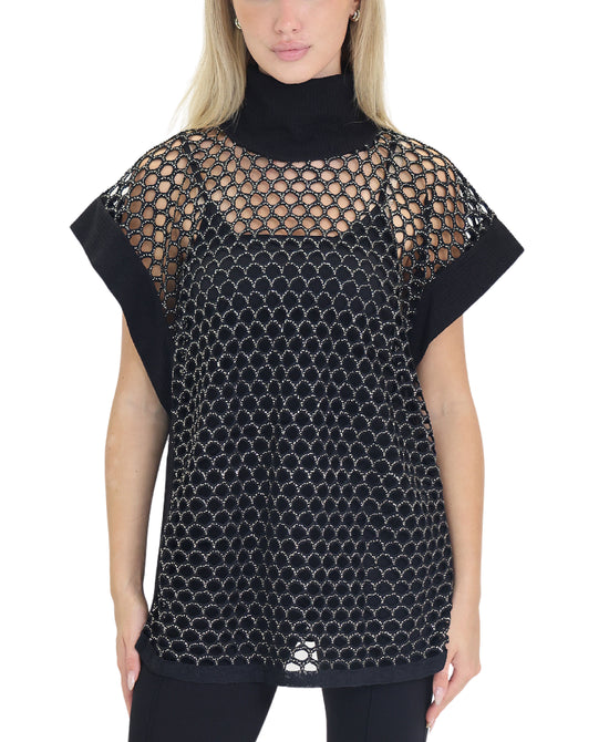 Cut-Out Metallic Top view