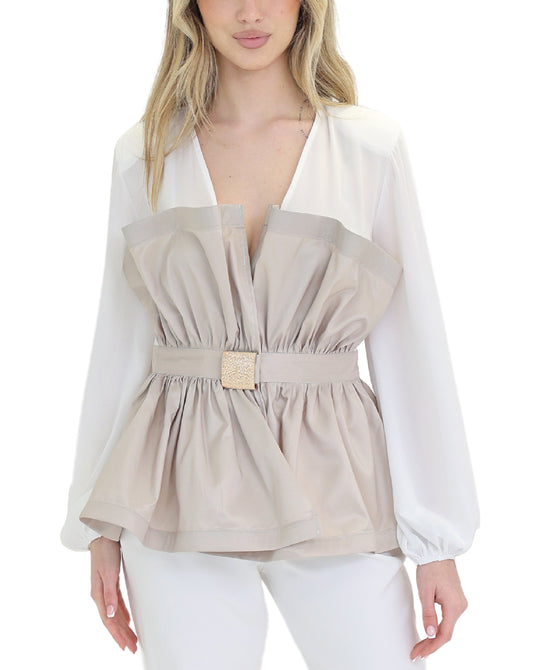 Blouse w/ Buckle Detail view 