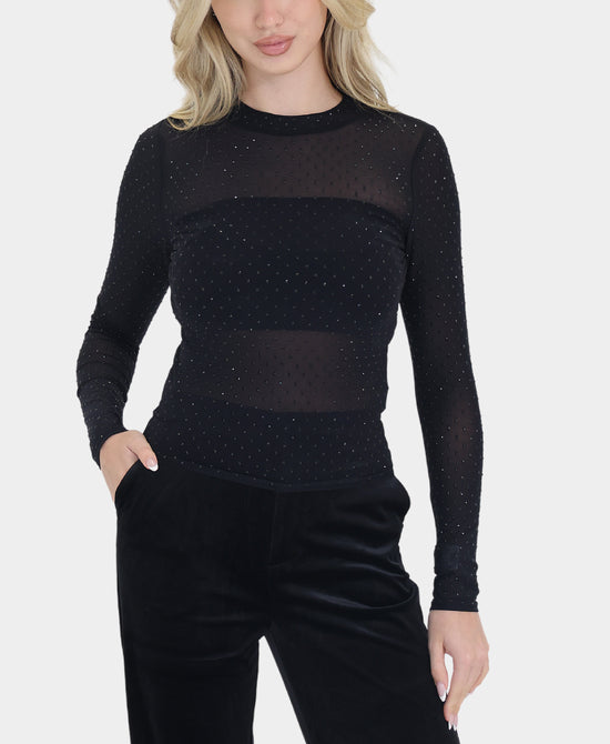 Mesh Top w/ Crystals view
