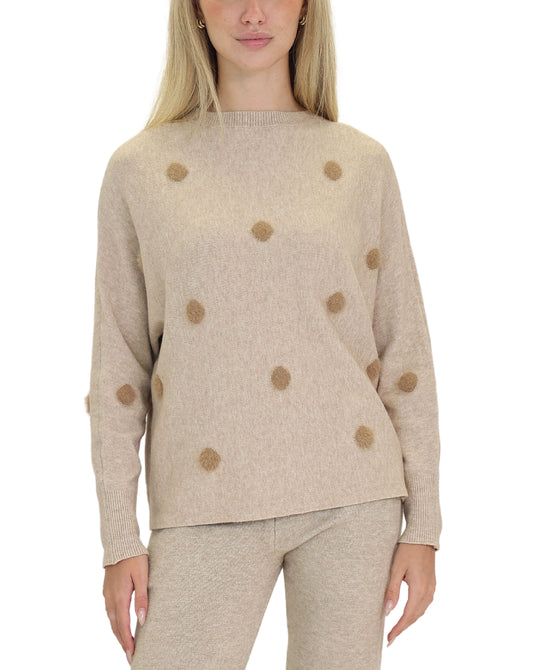 Sweater w/ Fuzzy Dots view